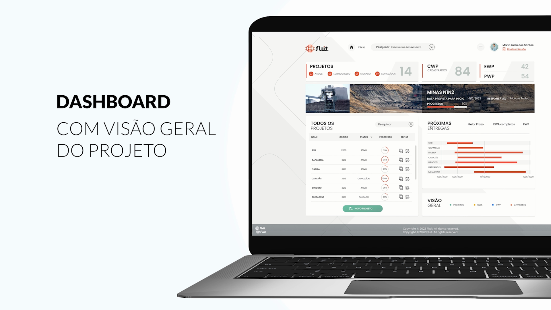 Fluit — dashboard do projeto
